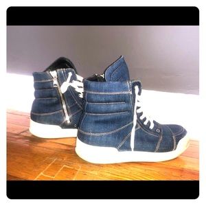 BALMAIN denim hightop